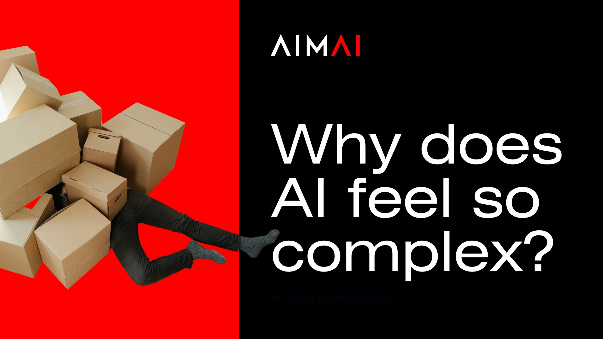 Custom AI agent by AIMAI – AI agency specialising in Artificial Intelligence, business automation, productivity, and digital transformation. Why does AI feel so complicated